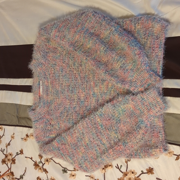 Cloud Chaser Multi Color Fuzzy Sweater 